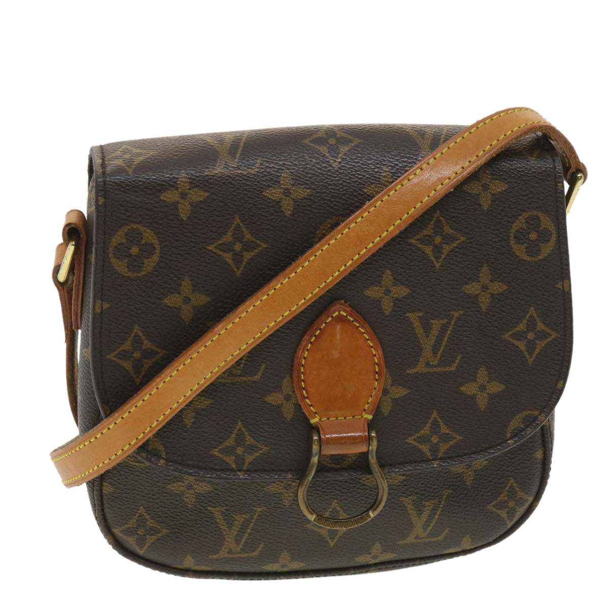 LOUIS VUITTON Monogram Saint Cloud MM Shoulder Bag M51243 LV Auth tb544