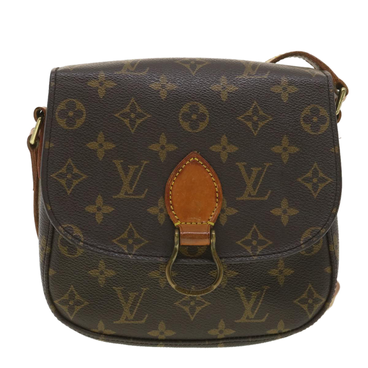 LOUIS VUITTON Monogram Saint Cloud MM Shoulder Bag M51243 LV Auth tb544