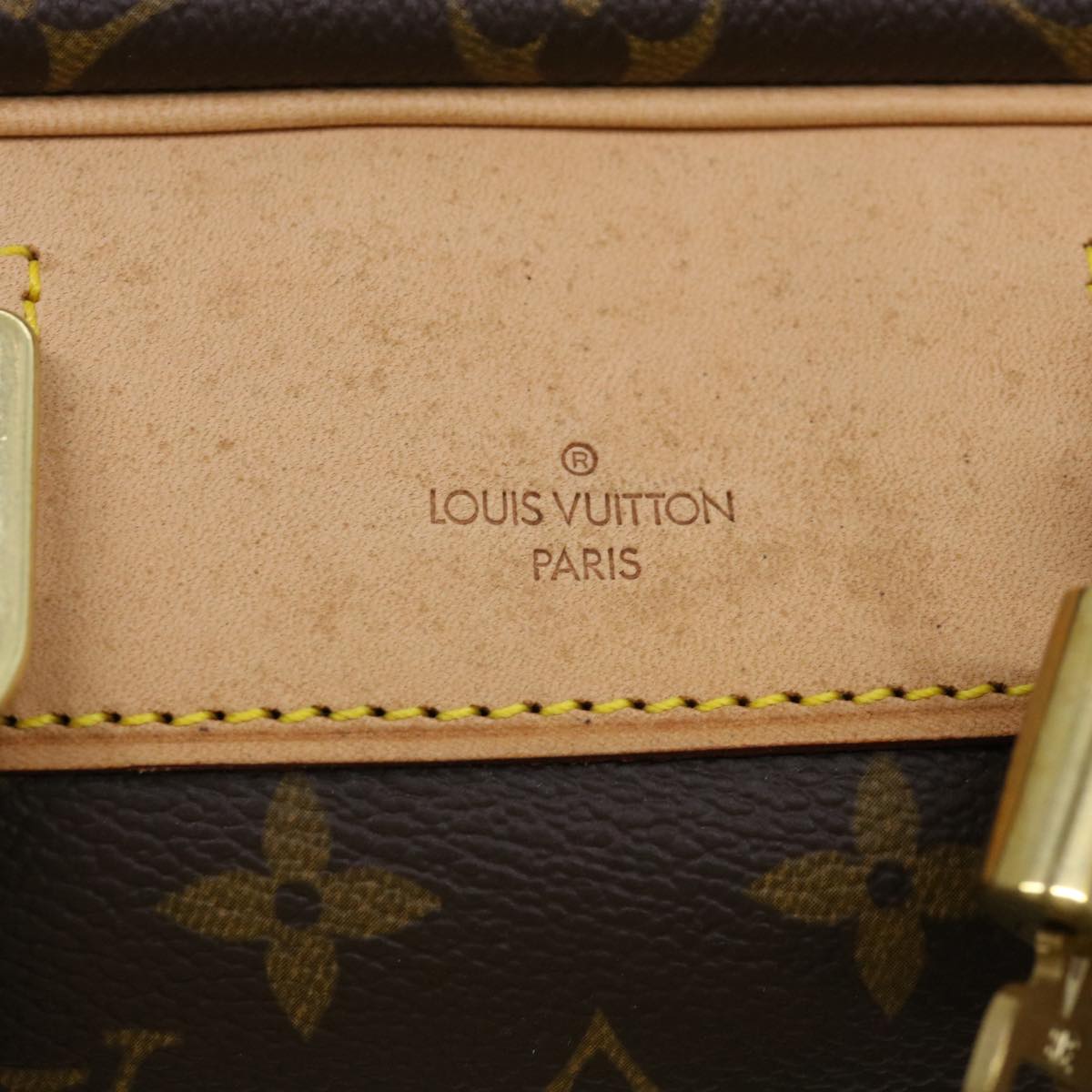 LOUIS VUITTON Monogram Deauville Hand Bag M47270 LV Auth tb554