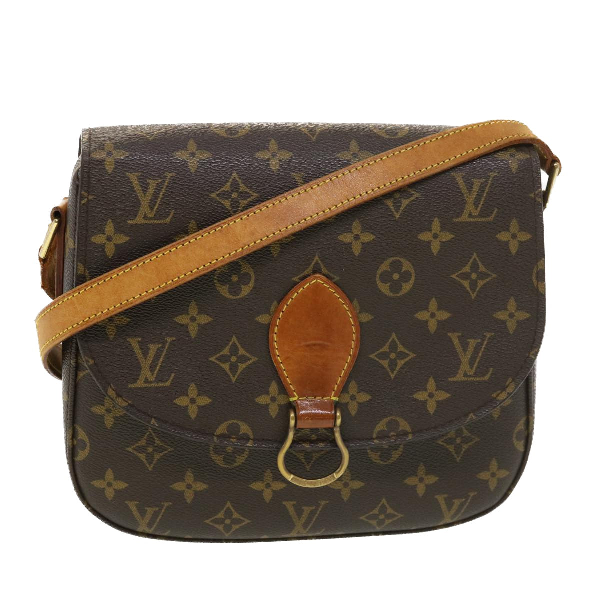 LOUIS VUITTON Monogram Saint Cloud GM Shoulder Bag M51242 LV Auth tb569