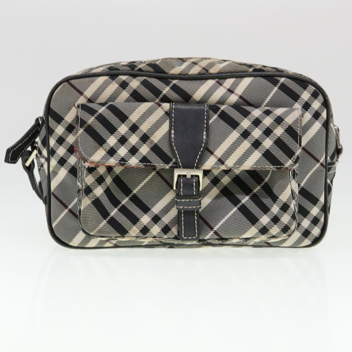 BURBERRY Nova Check Shoulder Hand Bag Nylon 2Set Beige Auth tb572