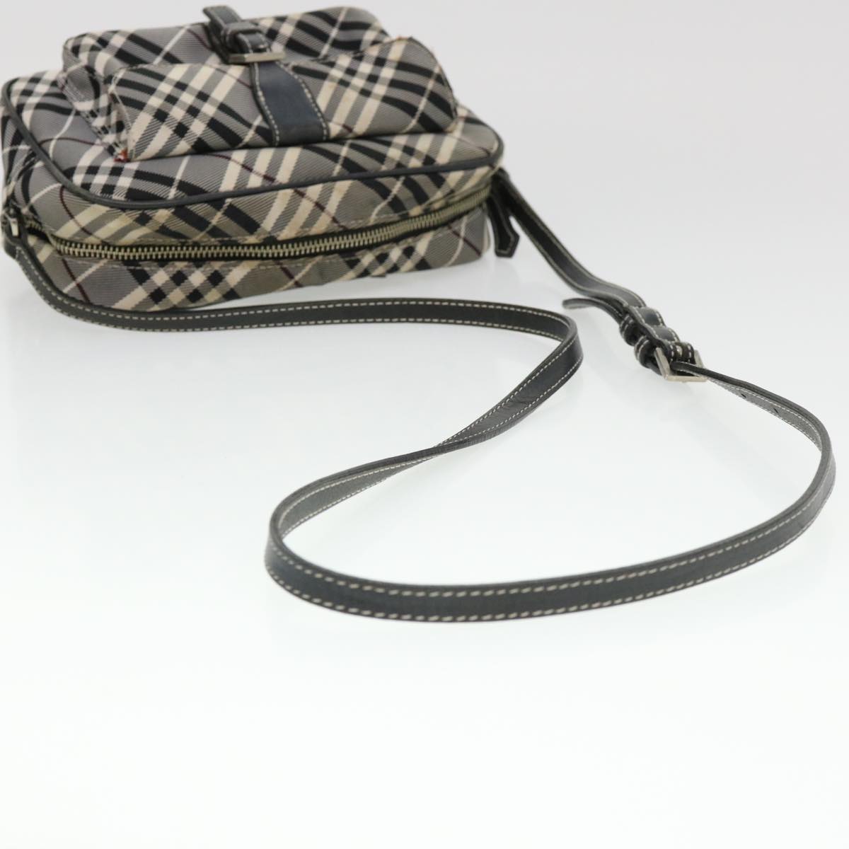 BURBERRY Nova Check Shoulder Hand Bag Nylon 2Set Beige Auth tb572