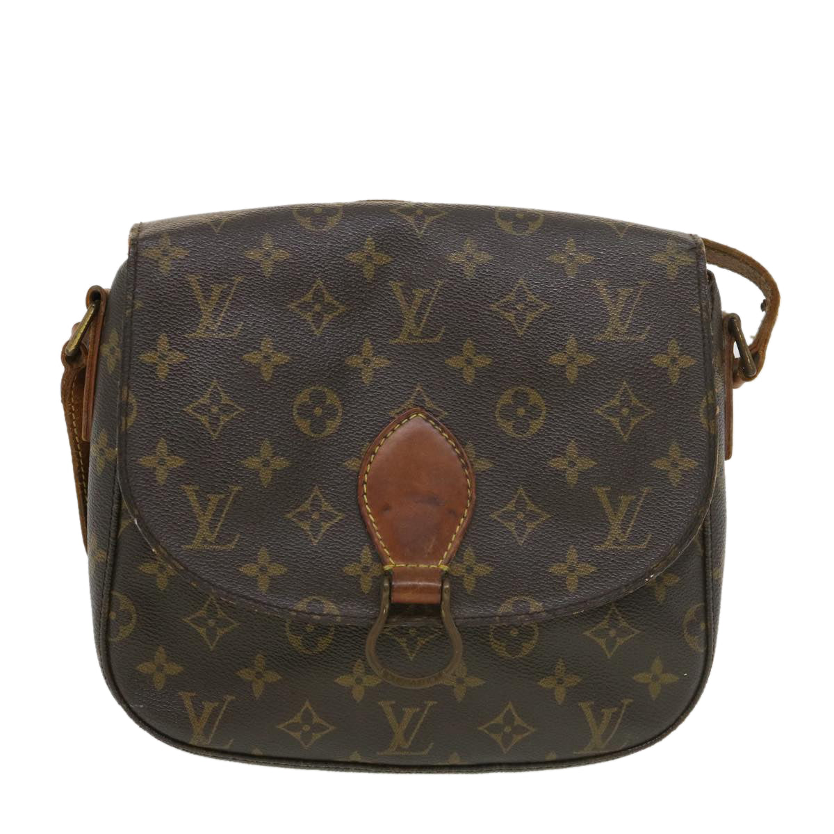 LOUIS VUITTON Monogram Saint Cloud GM Shoulder Bag M51242 LV Auth tb574