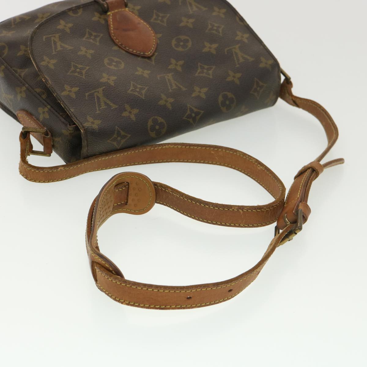 LOUIS VUITTON Monogram Saint Cloud GM Shoulder Bag M51242 LV Auth tb574