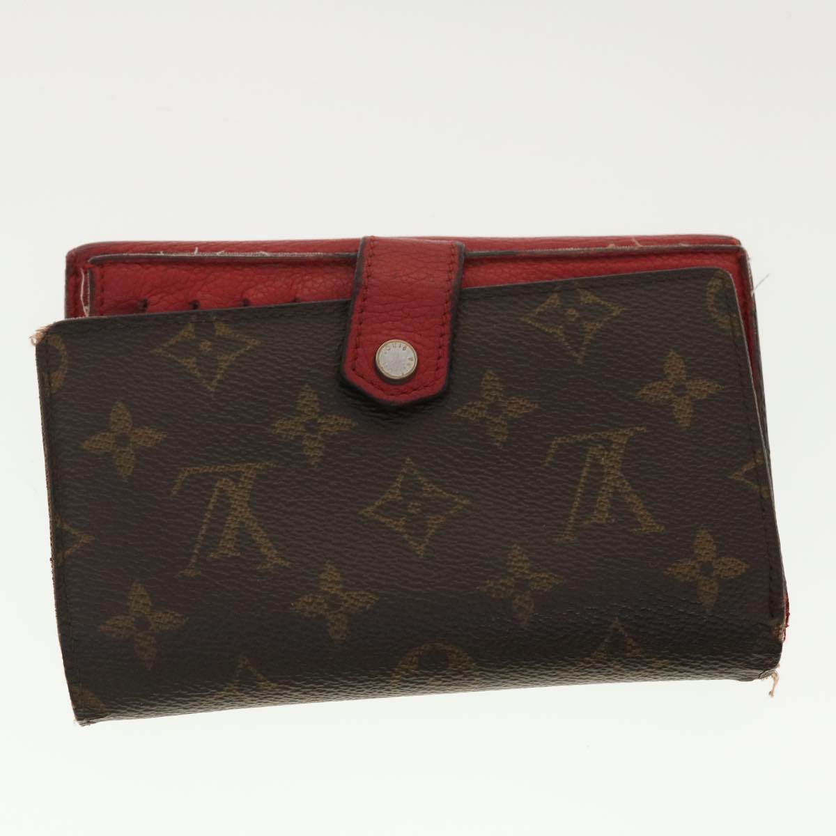 LOUIS VUITTON Monogram Multicolor Wallet 2Set White LV Auth tb593