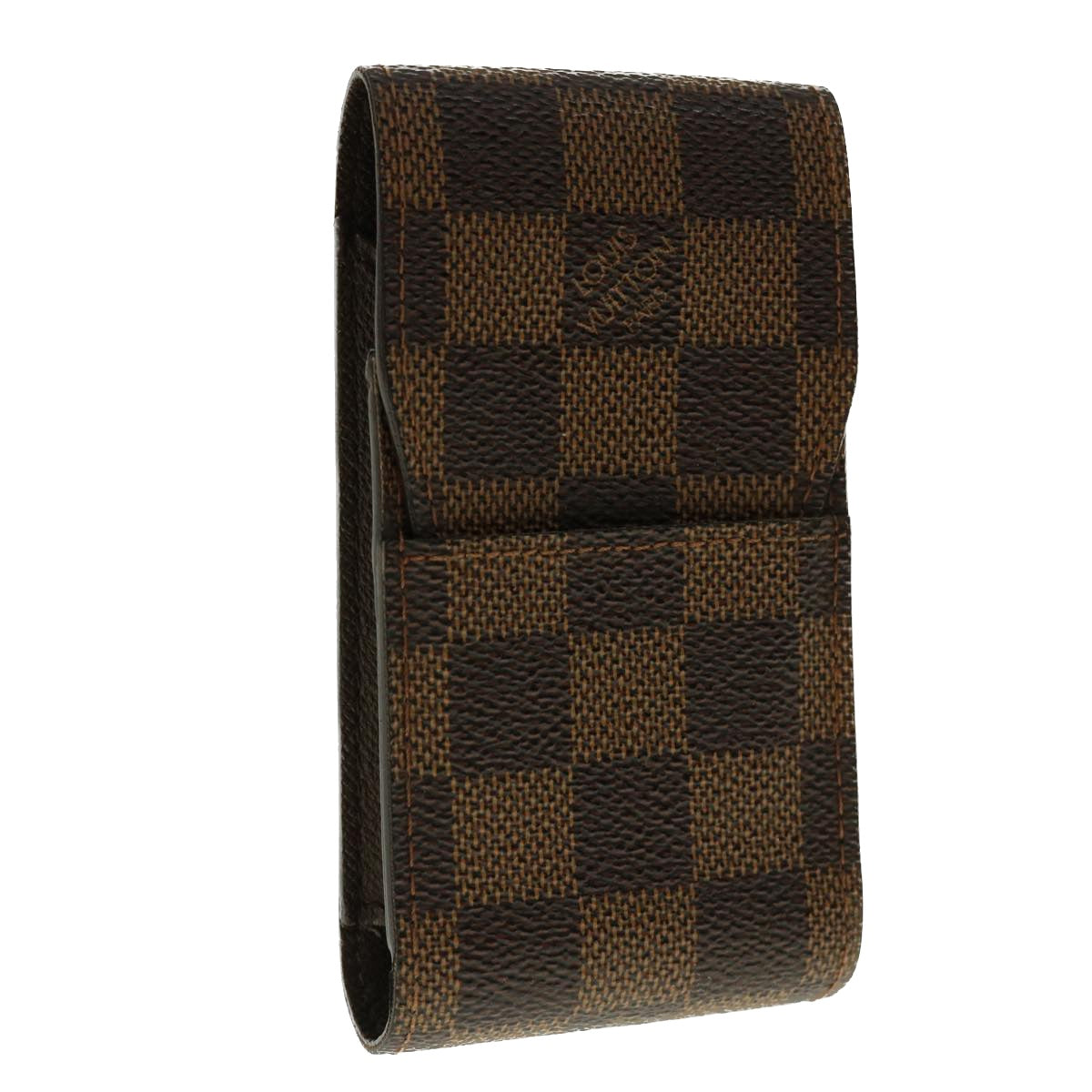 LOUIS VUITTON Damier Ebene Etui Cigarette Case N63024 LV Auth tb610