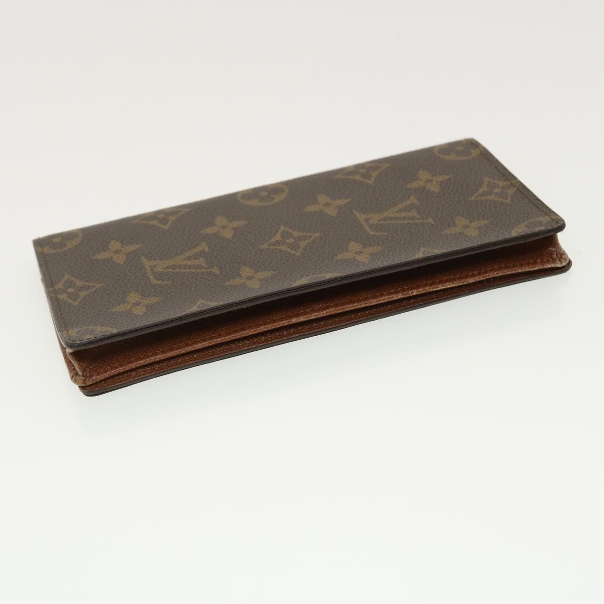 LOUIS VUITTON Monogram Porto Cartes Crdit Long Wallet M60825 LV Auth tb613