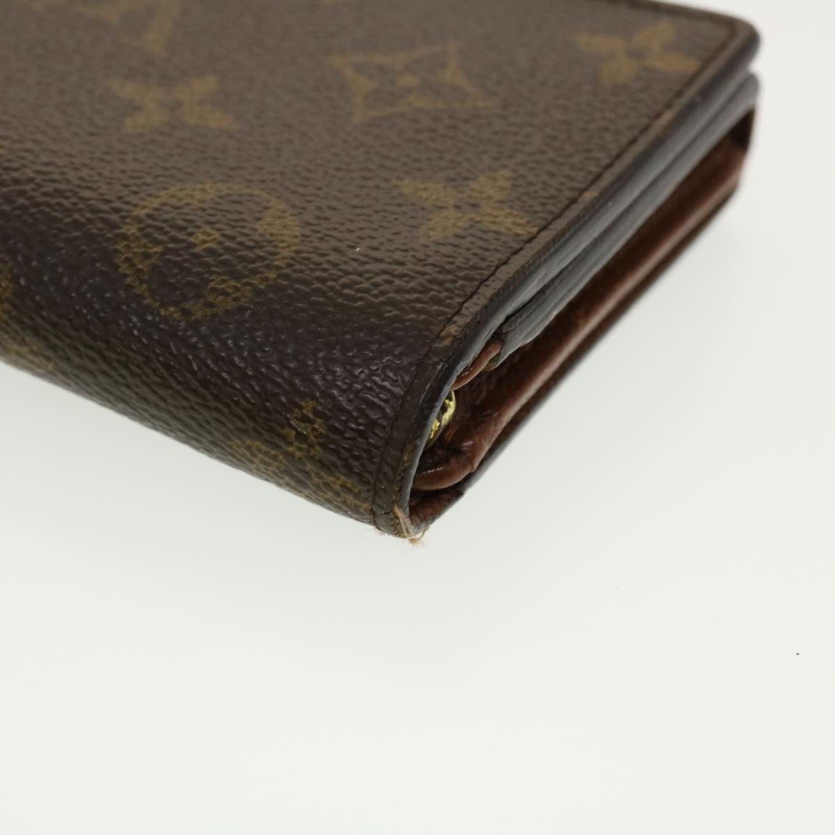 LOUIS VUITTON Monogram Porte Monnaie Billets Tresor Wallet M61730 LV Auth tb634