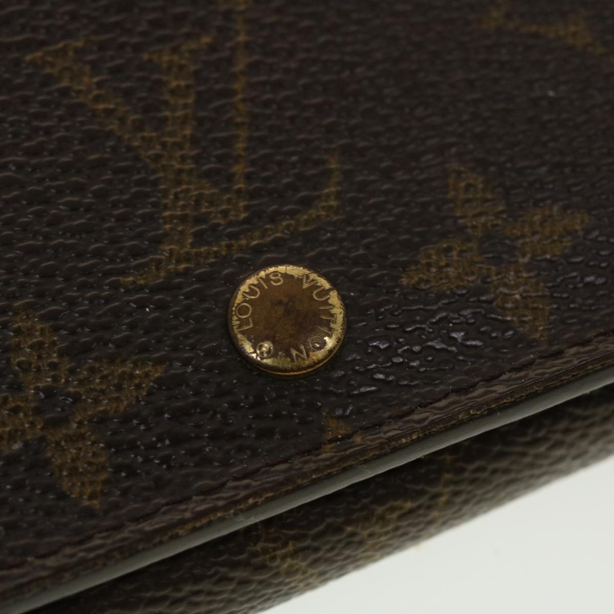 LOUIS VUITTON Monogram Porte Monnaie Billets Tresor Wallet M61730 LV Auth tb634