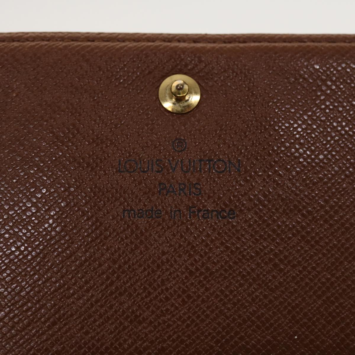 LOUIS VUITTON Monogram Porte Monnaie Billets Tresor Wallet M61730 LV Auth tb634