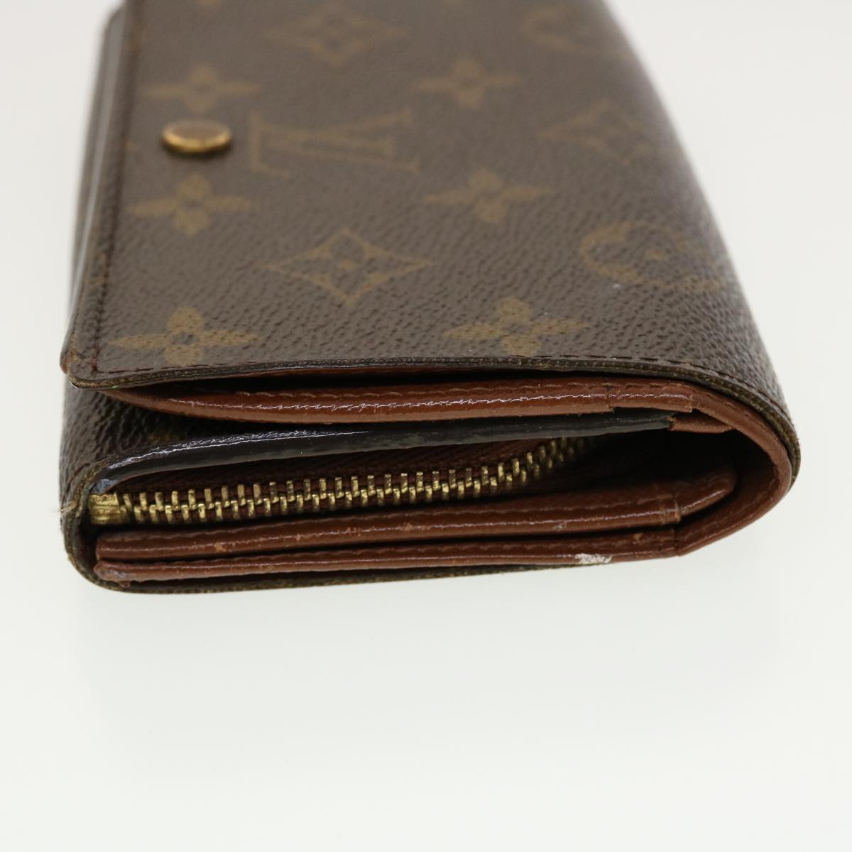 LOUIS VUITTON Monogram Porte Monnaie Billets Tresor Wallet M61730 LV Auth tb634