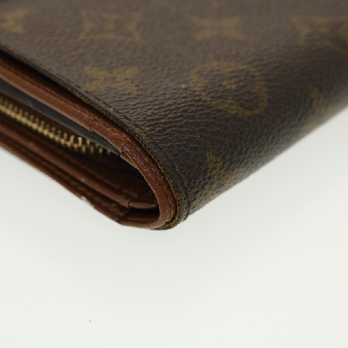 LOUIS VUITTON Monogram Porte Monnaie Billets Tresor Wallet M61730 LV Auth tb634