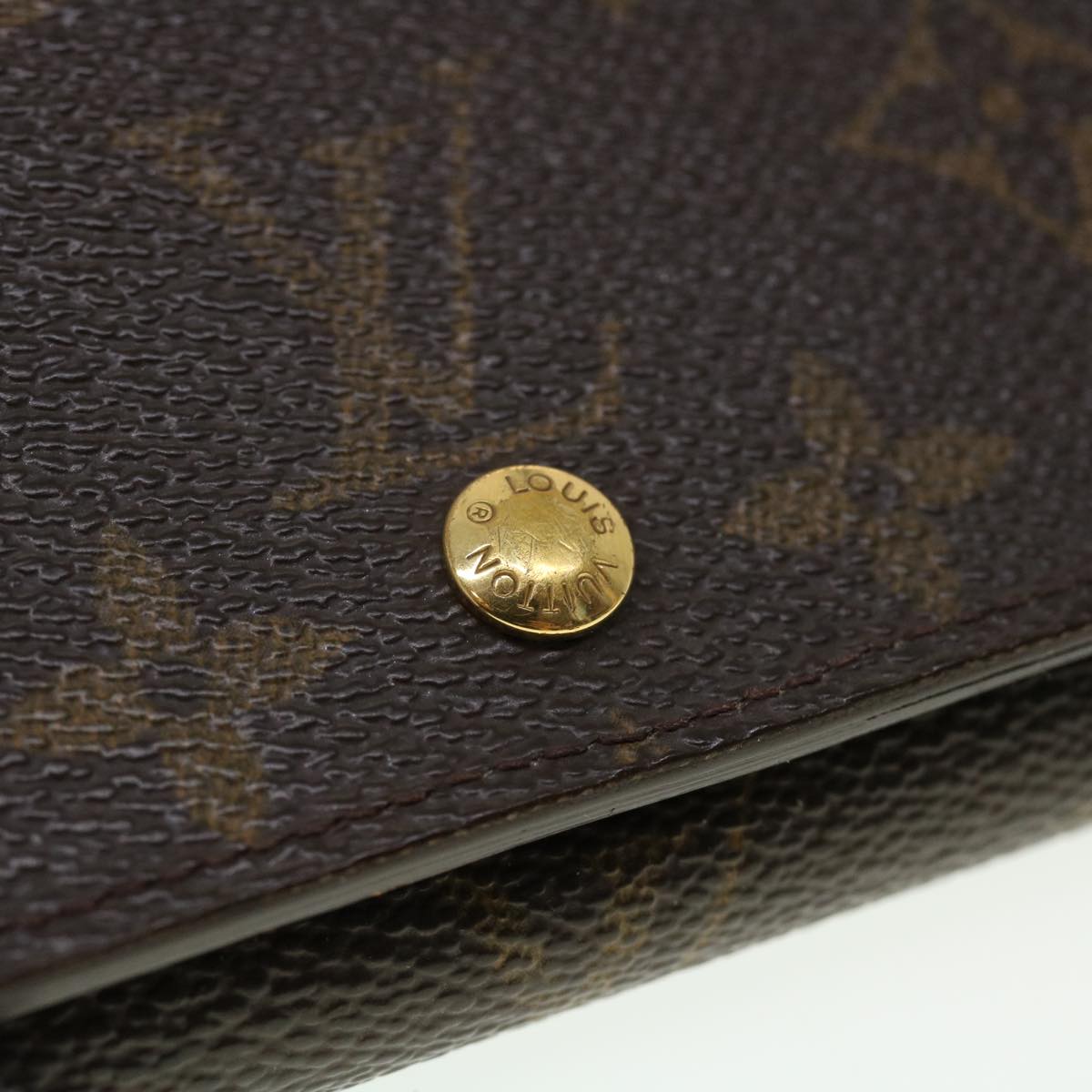 LOUIS VUITTON Monogram Porte Monnaie Billets Tresor Wallet M61730 LV Auth tb635