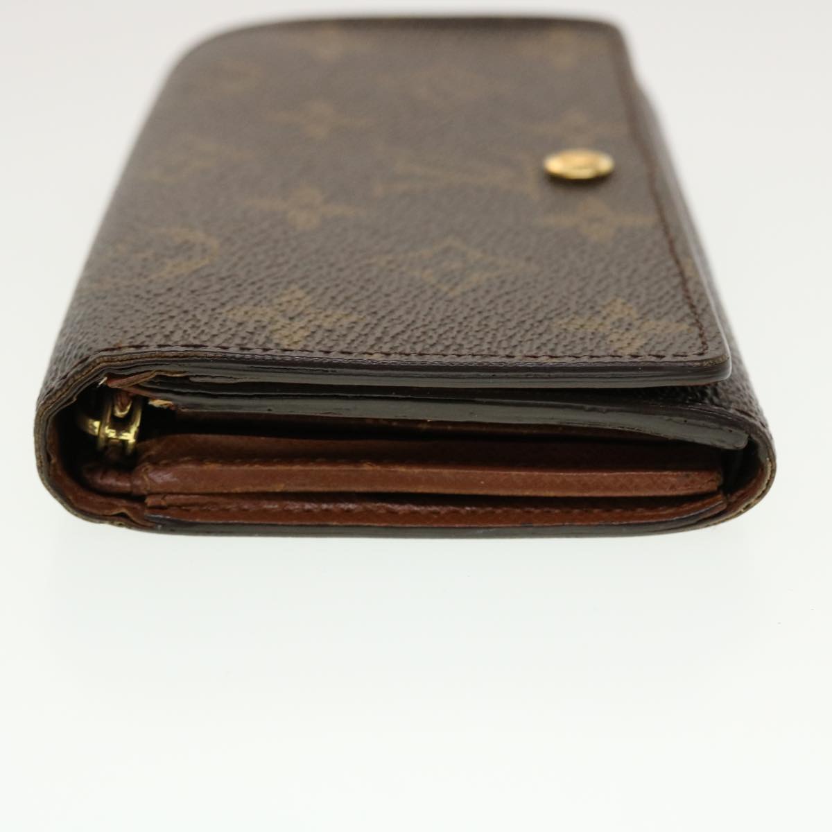 LOUIS VUITTON Monogram Porte Monnaie Billets Tresor Wallet M61730 LV Auth tb635