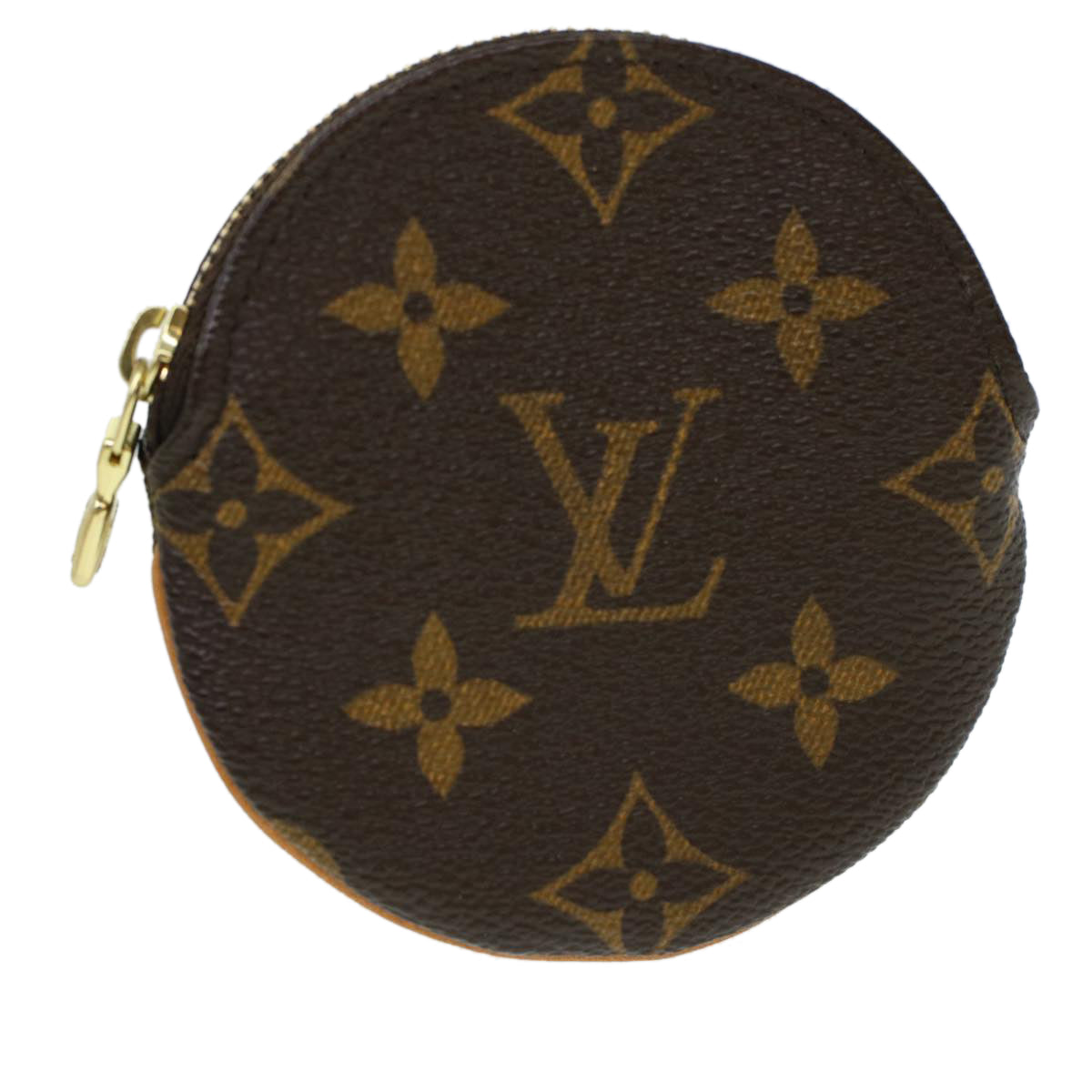 LOUIS VUITTON Monogram Porte Monnaie Round Coin Purse M61926 LV Auth tb641