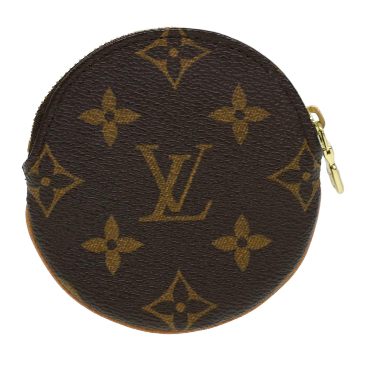 LOUIS VUITTON Monogram Porte Monnaie Round Coin Purse M61926 LV Auth tb641 - 0