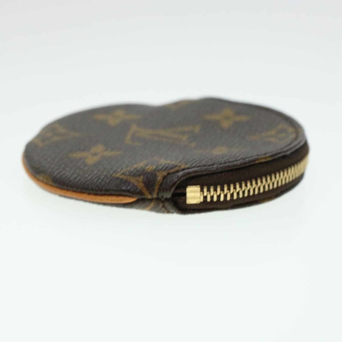 LOUIS VUITTON Monogram Porte Monnaie Round Coin Purse M61926 LV Auth tb641