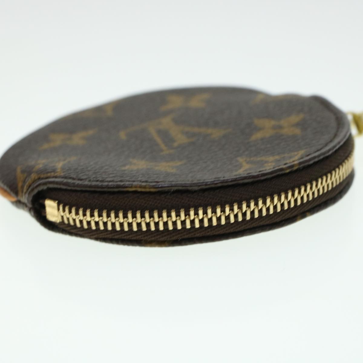 LOUIS VUITTON Monogram Porte Monnaie Round Coin Purse M61926 LV Auth tb641