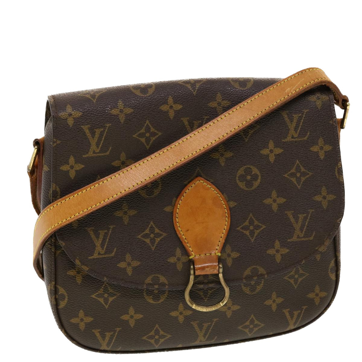 LOUIS VUITTON Monogram Saint Cloud GM Shoulder Bag M51242 LV Auth tb644