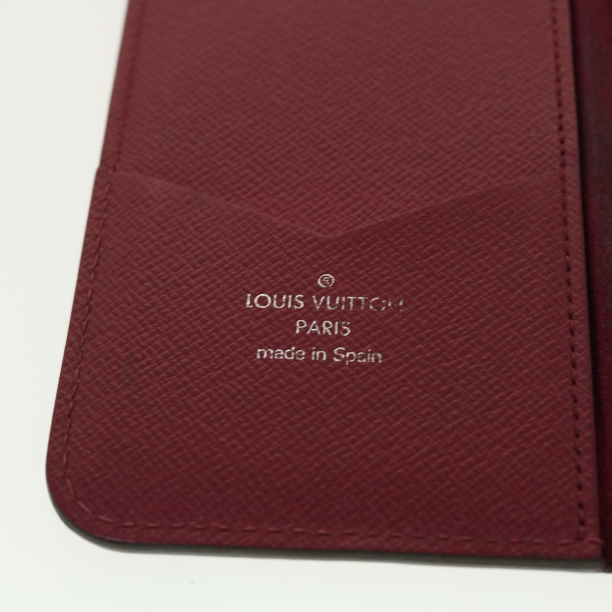 LOUIS VUITTON Epi iPhone X / XS Folio iPhone Case Fuchsia M64468 LV Auth tb655