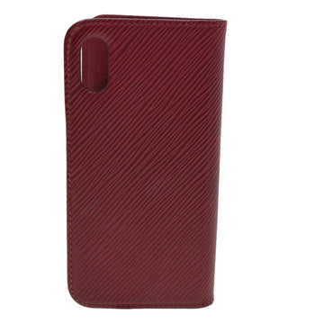 LOUIS VUITTON Epi iPhone X / XS Folio iPhone Case Fuchsia M64468 LV Auth tb655 - 0