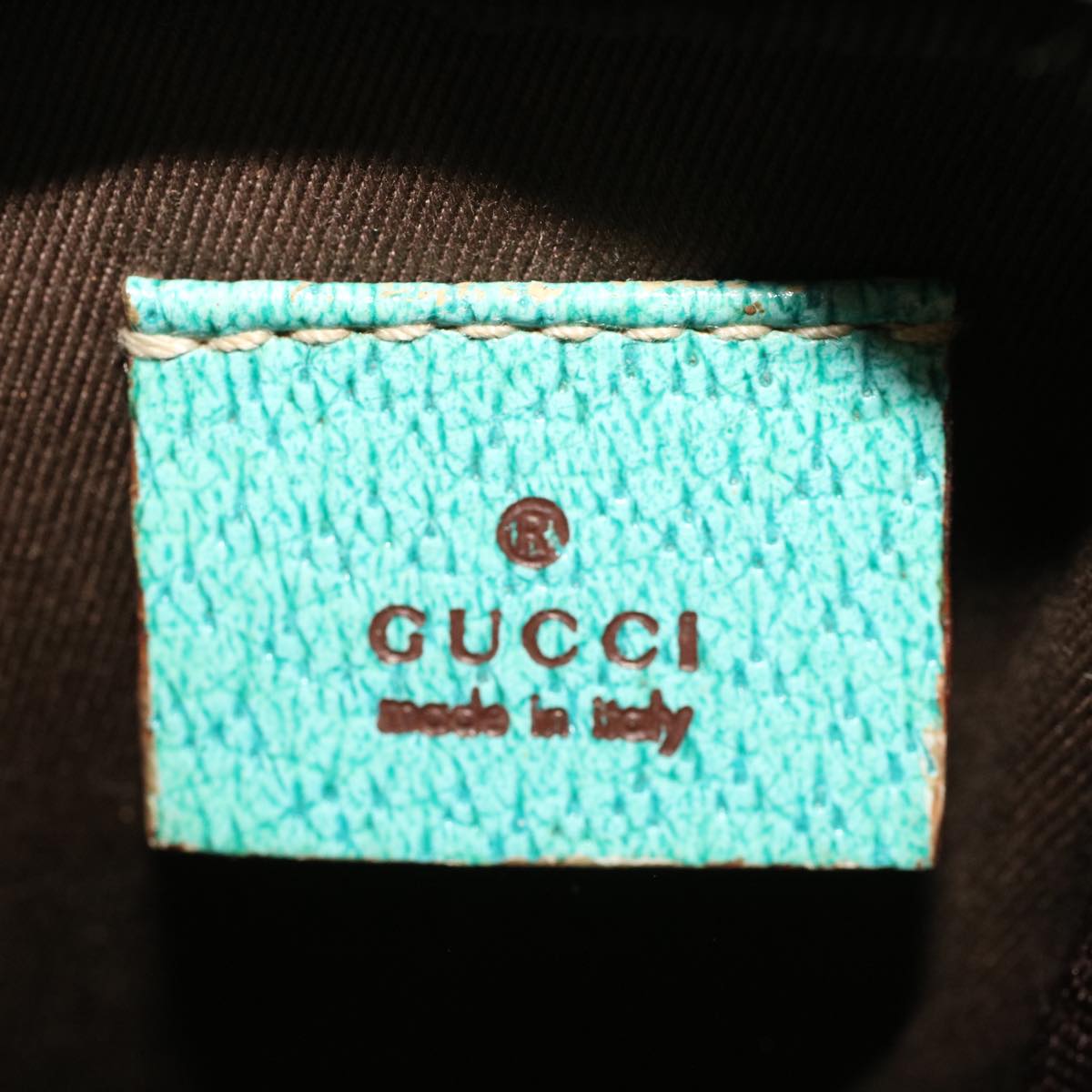 GUCCI GG Canvas Cigarette Case Beige Light Blue 115249 Auth tb678