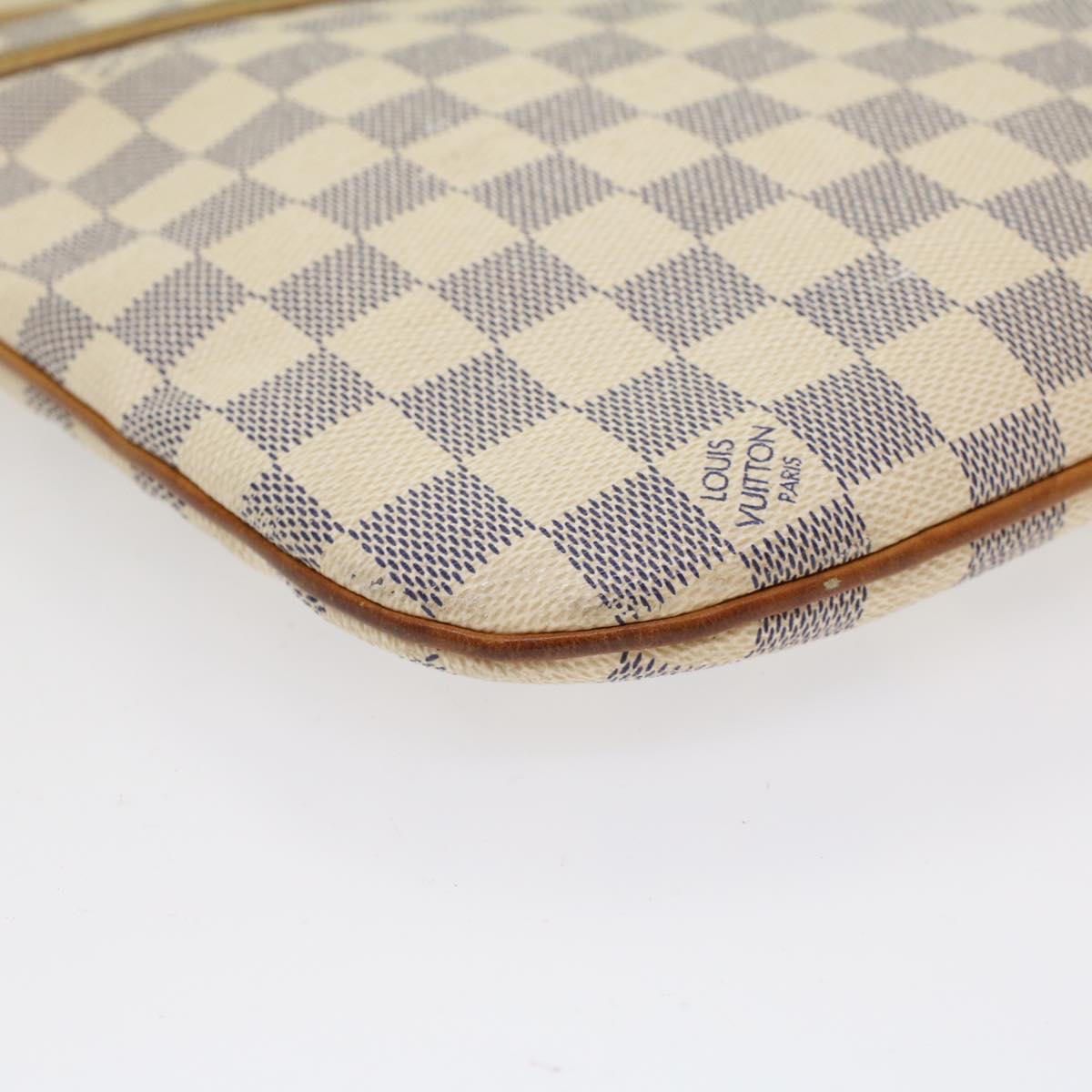 LOUIS VUITTON Damier Azur Pochette Bosphore Shoulder Bag N51112 LV Auth tb752