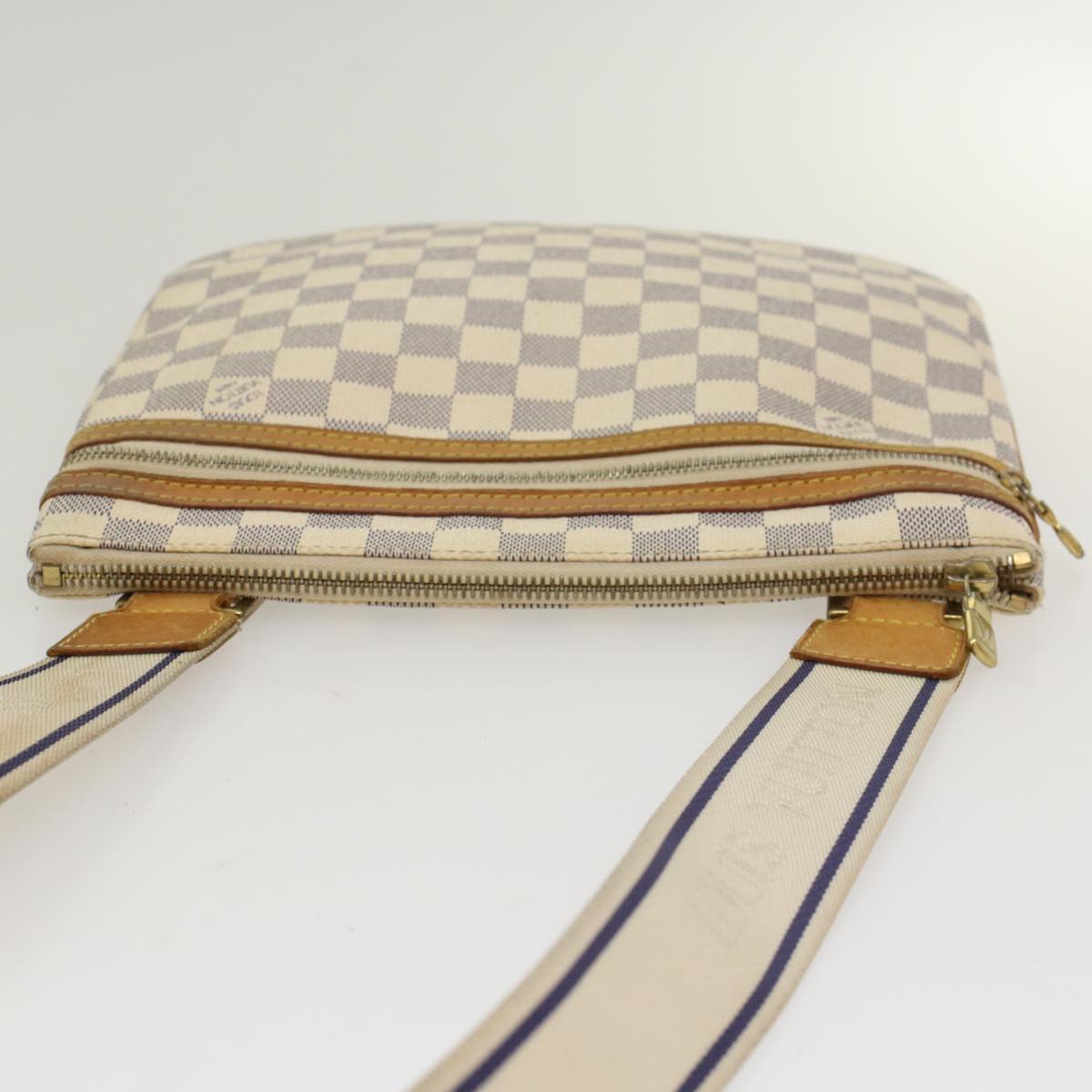 LOUIS VUITTON Damier Azur Pochette Bosphore Shoulder Bag N51112 LV Auth tb752