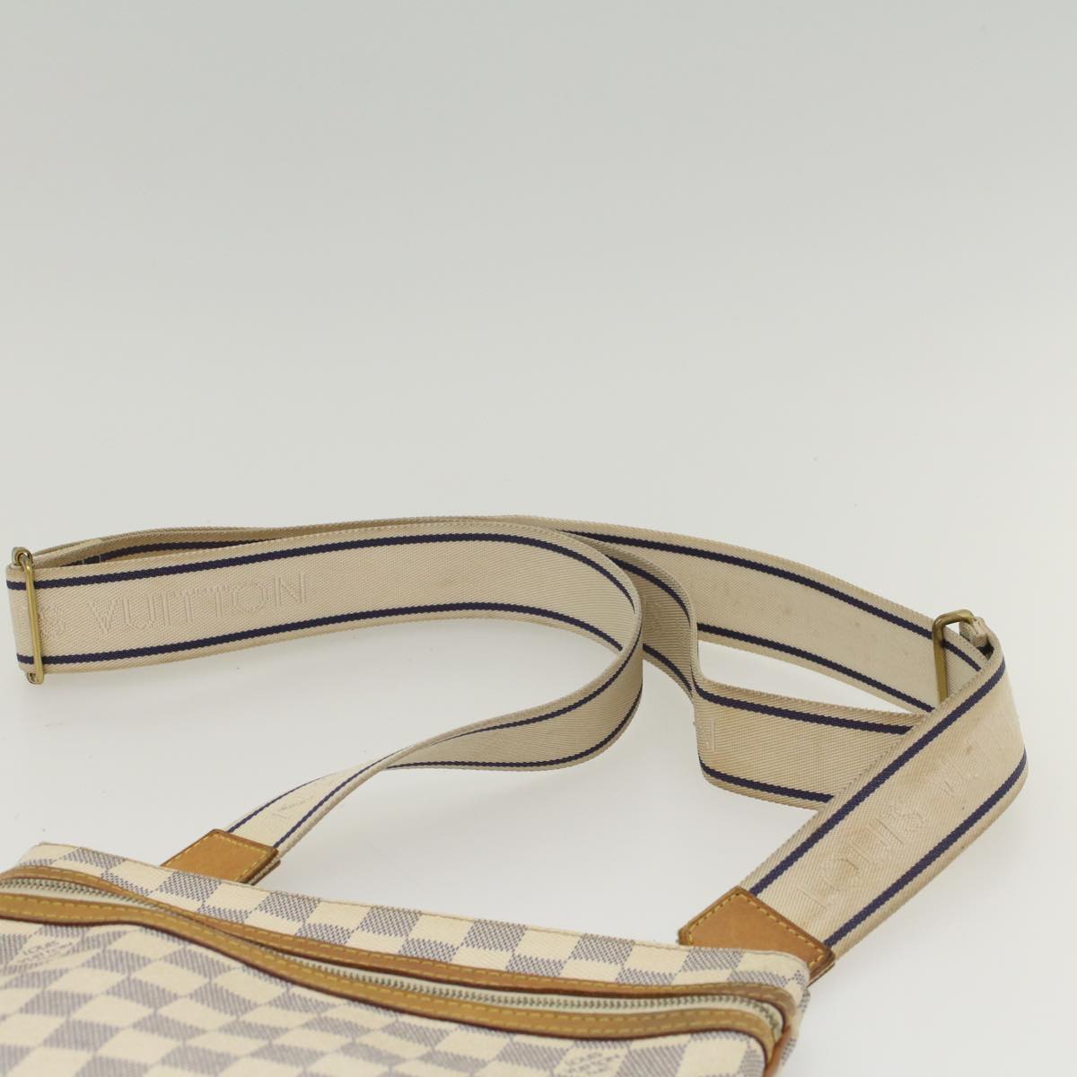 LOUIS VUITTON Damier Azur Pochette Bosphore Shoulder Bag N51112 LV Auth tb752