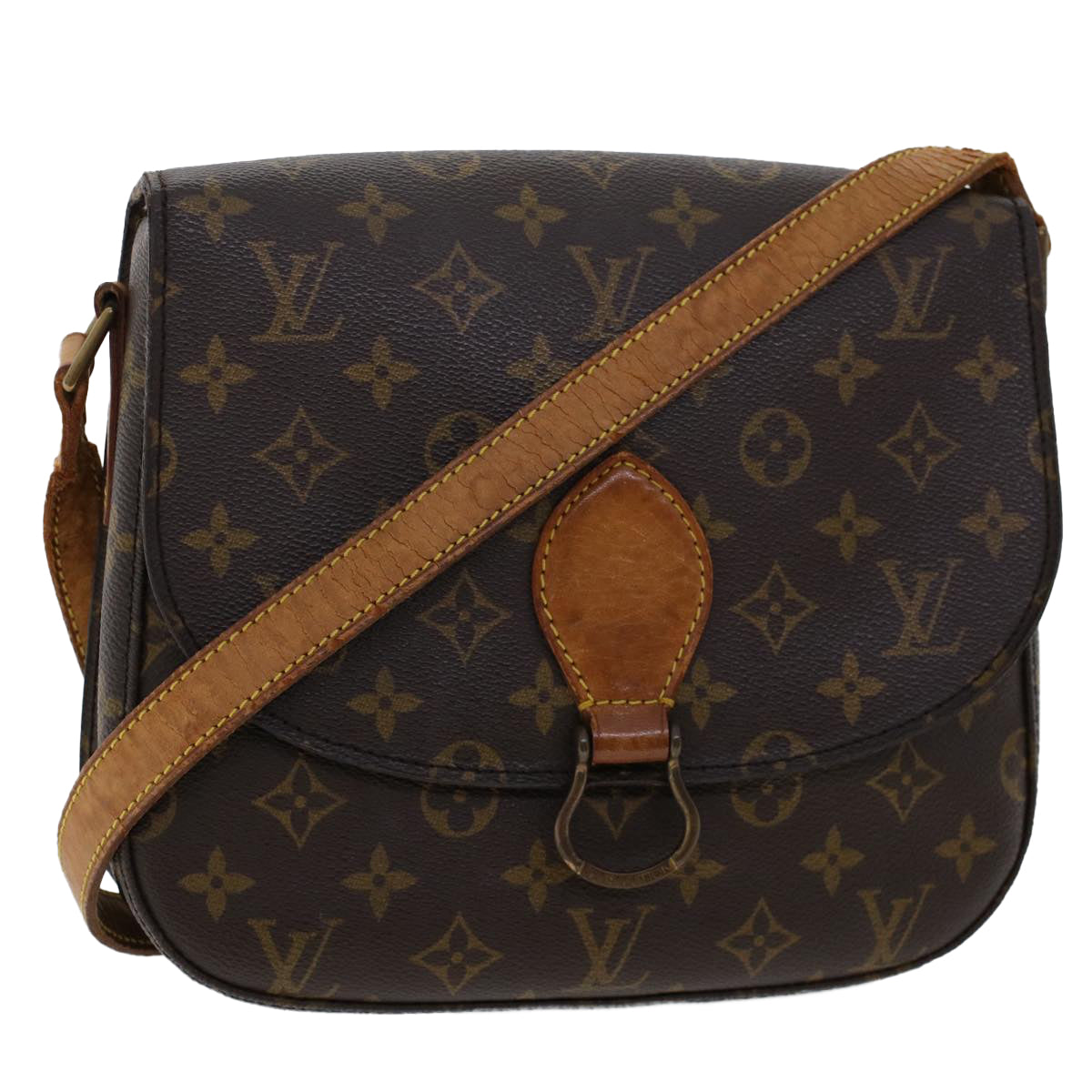 LOUIS VUITTON Monogram Saint Cloud GM Shoulder Bag M51242 LV Auth tb764