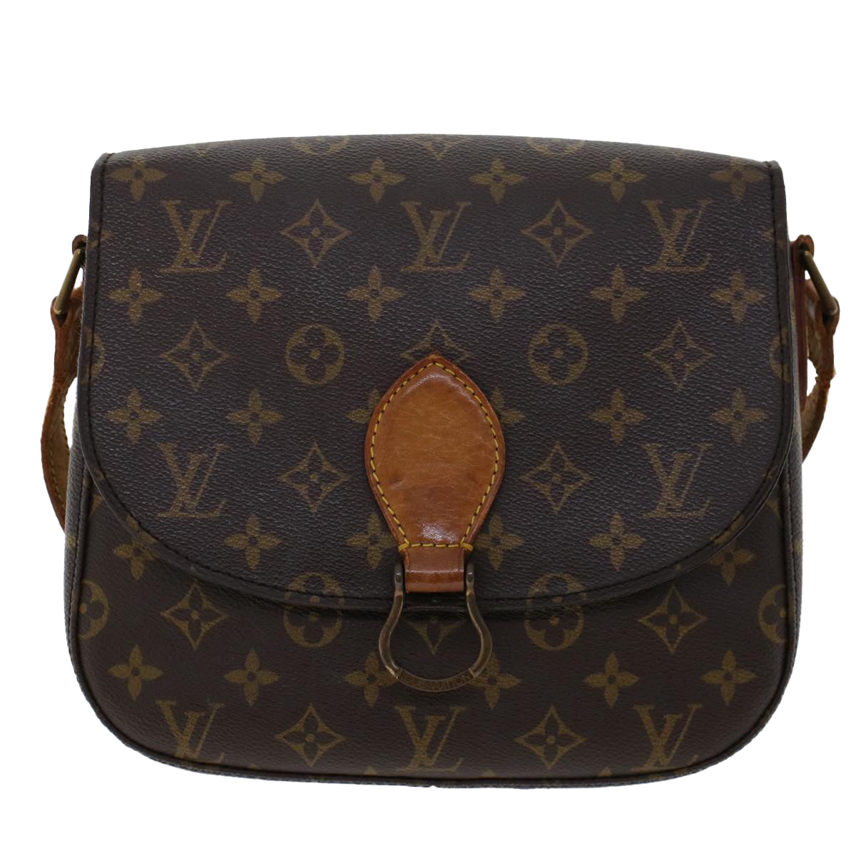 LOUIS VUITTON Monogram Saint Cloud GM Shoulder Bag M51242 LV Auth tb764