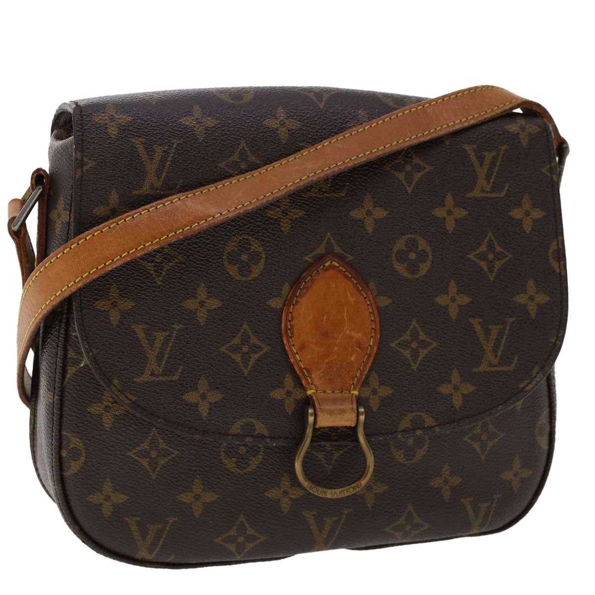 LOUIS VUITTON Monogram Saint Cloud GM Shoulder Bag M51242 LV Auth tb772