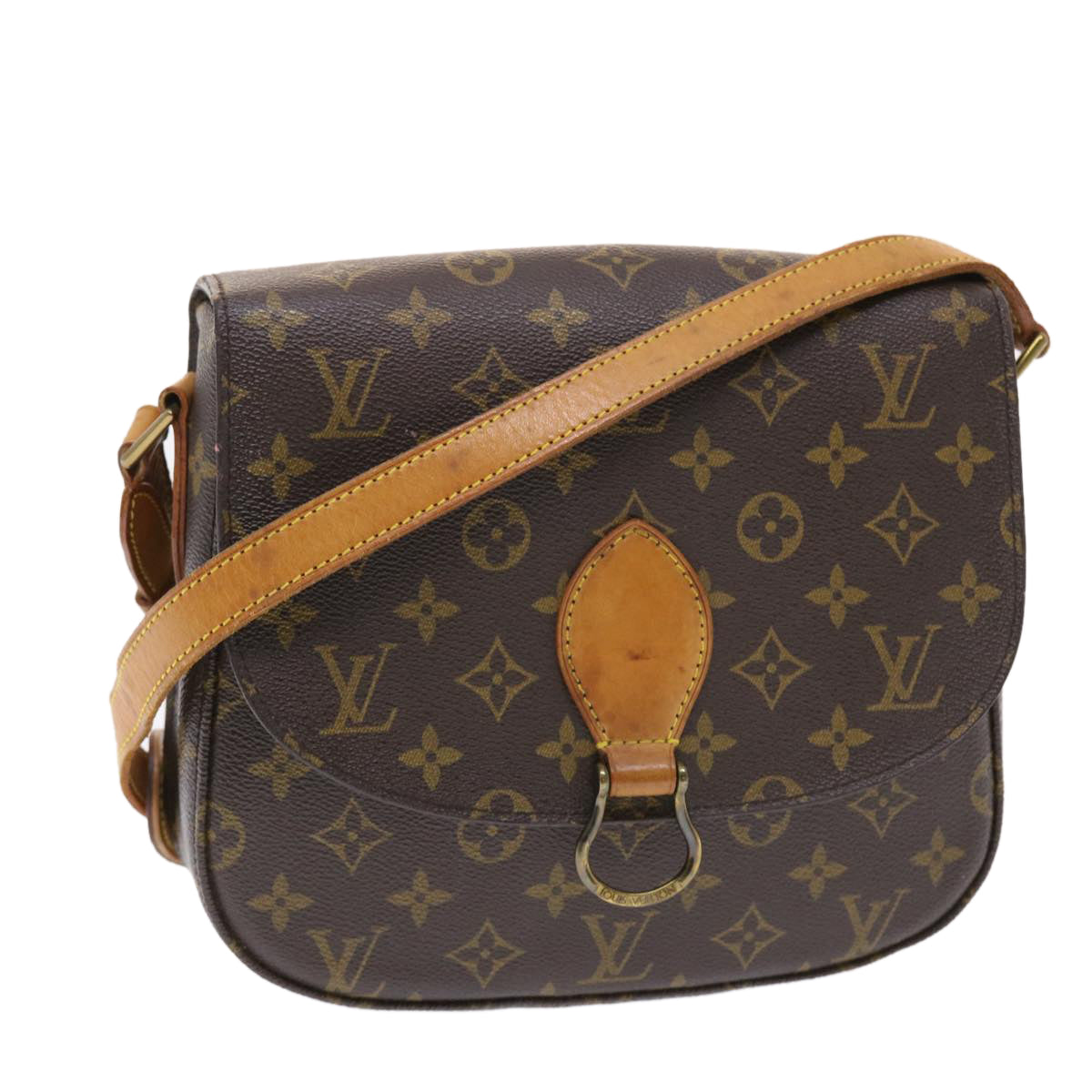 LOUIS VUITTON Monogram Saint Cloud GM Shoulder Bag M51242 LV Auth tb806