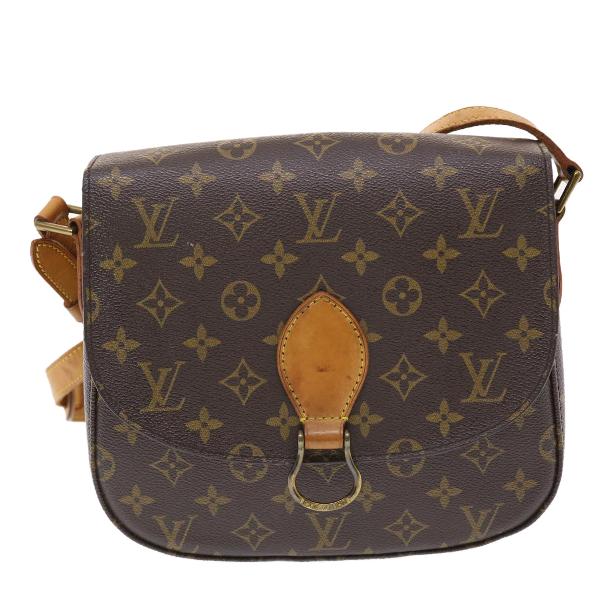 LOUIS VUITTON Monogram Saint Cloud GM Shoulder Bag M51242 LV Auth tb806