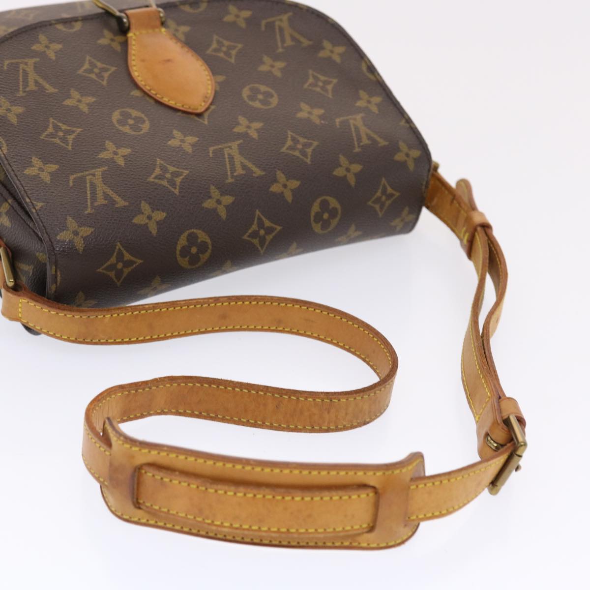 LOUIS VUITTON Monogram Saint Cloud GM Shoulder Bag M51242 LV Auth tb806