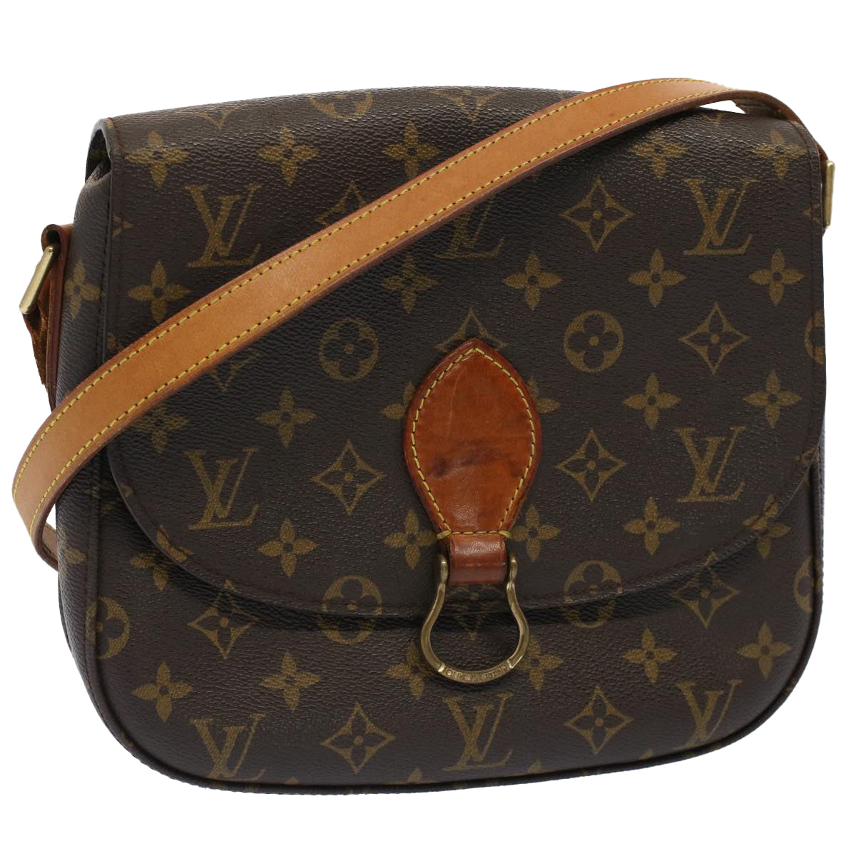 LOUIS VUITTON Monogram Saint Cloud GM Shoulder Bag M51242 LV Auth tb861