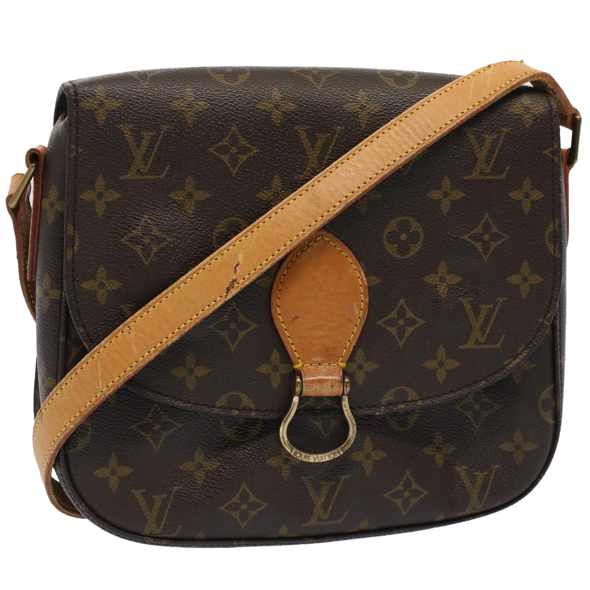 LOUIS VUITTON Monogram Saint Cloud GM Shoulder Bag M51242 LV Auth tb864