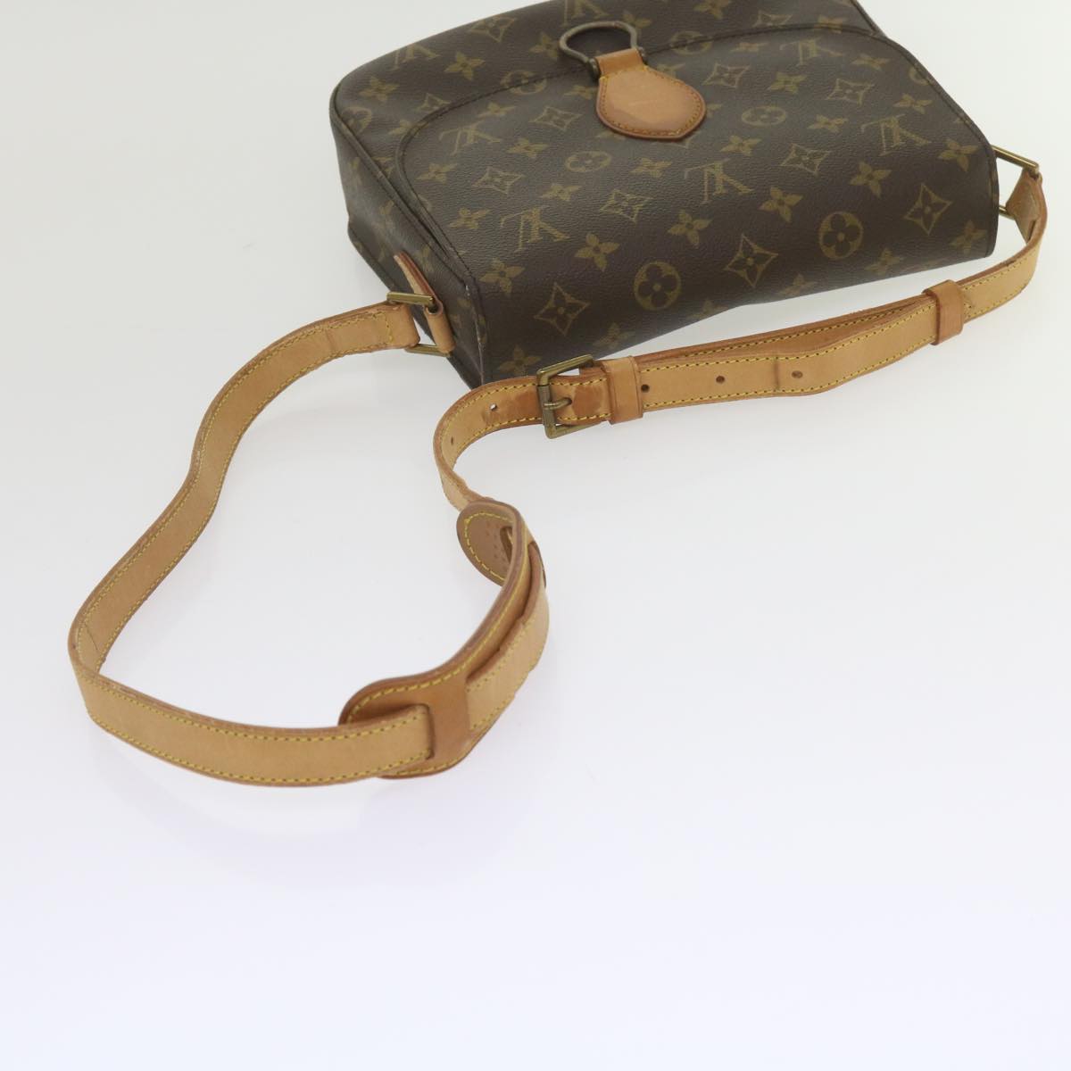 LOUIS VUITTON Monogram Saint Cloud GM Shoulder Bag M51242 LV Auth tb912