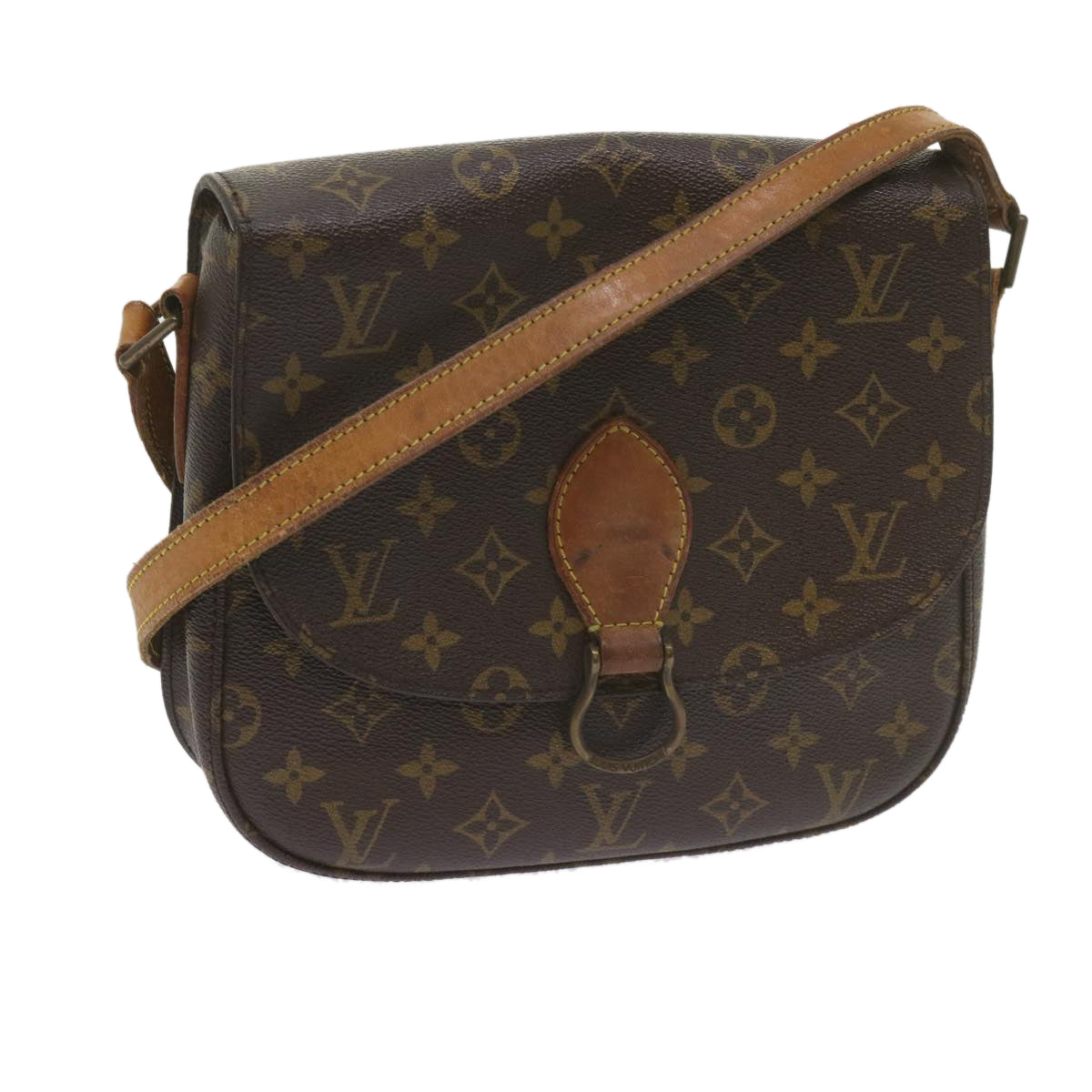 LOUIS VUITTON Monogram Saint Cloud GM Shoulder Bag M51242 LV Auth tb923