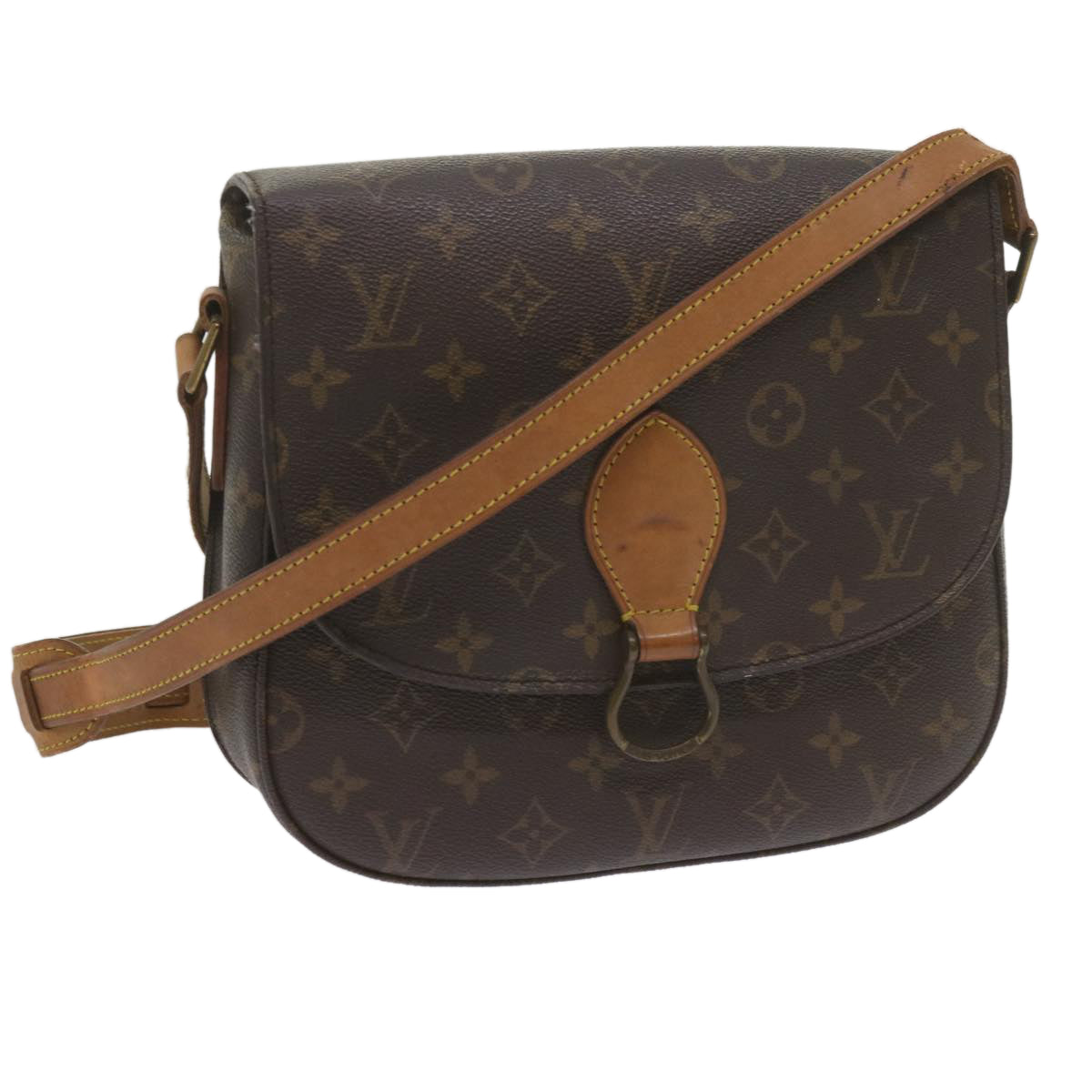 LOUIS VUITTON Monogram Saint Cloud GM Shoulder Bag M51242 LV Auth tb933