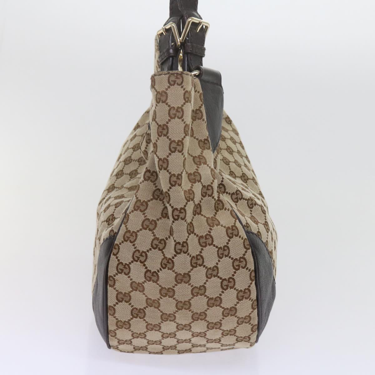 GUCCI GG Canvas Tote Bag Beige 203504 Auth tb972