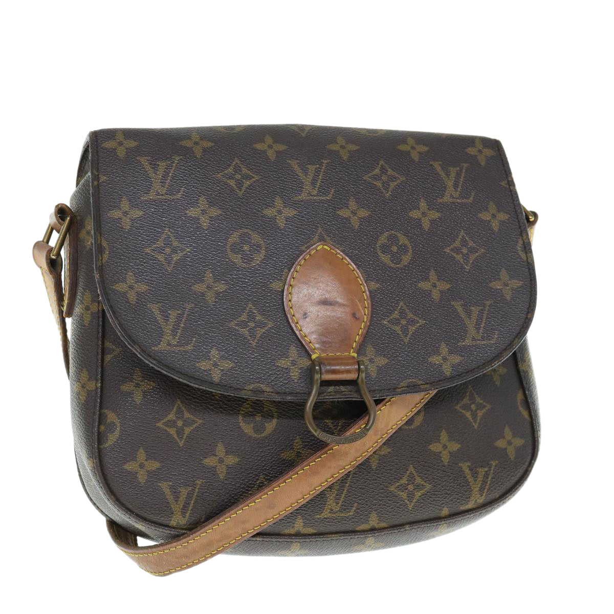 LOUIS VUITTON Monogram Saint Cloud GM Shoulder Bag M51242 LV Auth tb974