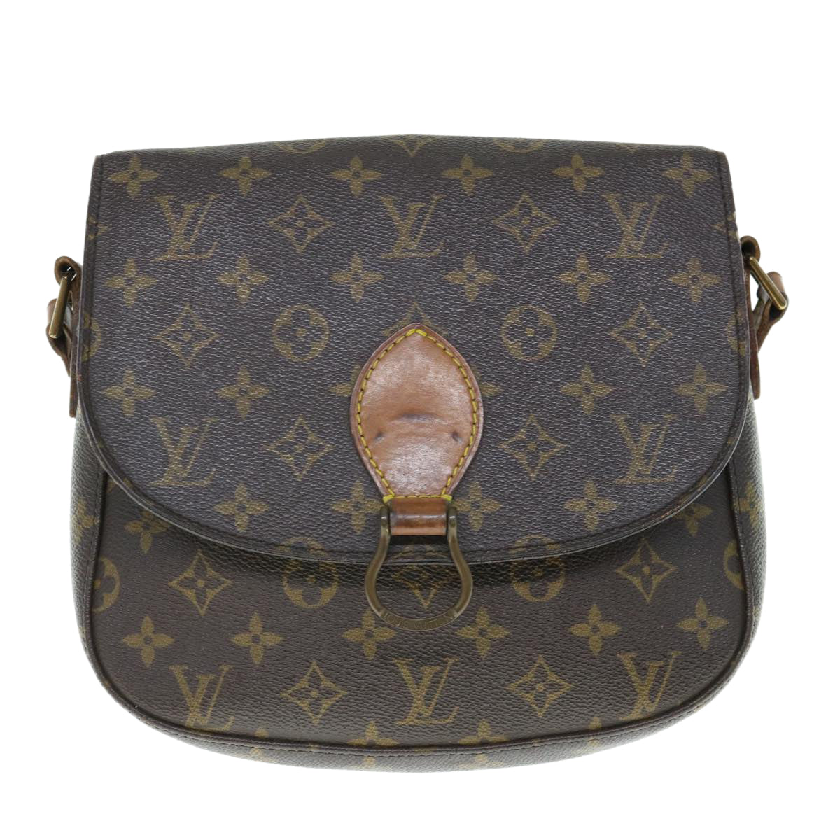 LOUIS VUITTON Monogram Saint Cloud GM Shoulder Bag M51242 LV Auth tb974