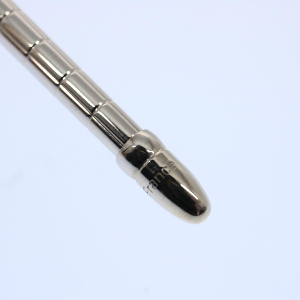 LOUIS VUITTON Ballpoint Pen Silver LV Auth tb979