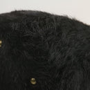 LOUIS VUITTON V line Shoulder Bag fur Black LV Auth th1021-10