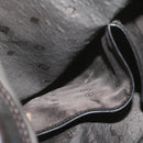 LOUIS VUITTON V line Shoulder Bag fur Black LV Auth th1021-20