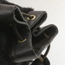 LOUIS VUITTON V line Shoulder Bag fur Black LV Auth th1021-6