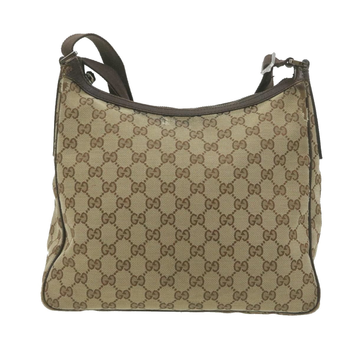 GUCCI Web Sherry Line GG Canvas Hand Shoulder Bag 2Set Beige Auth th1038