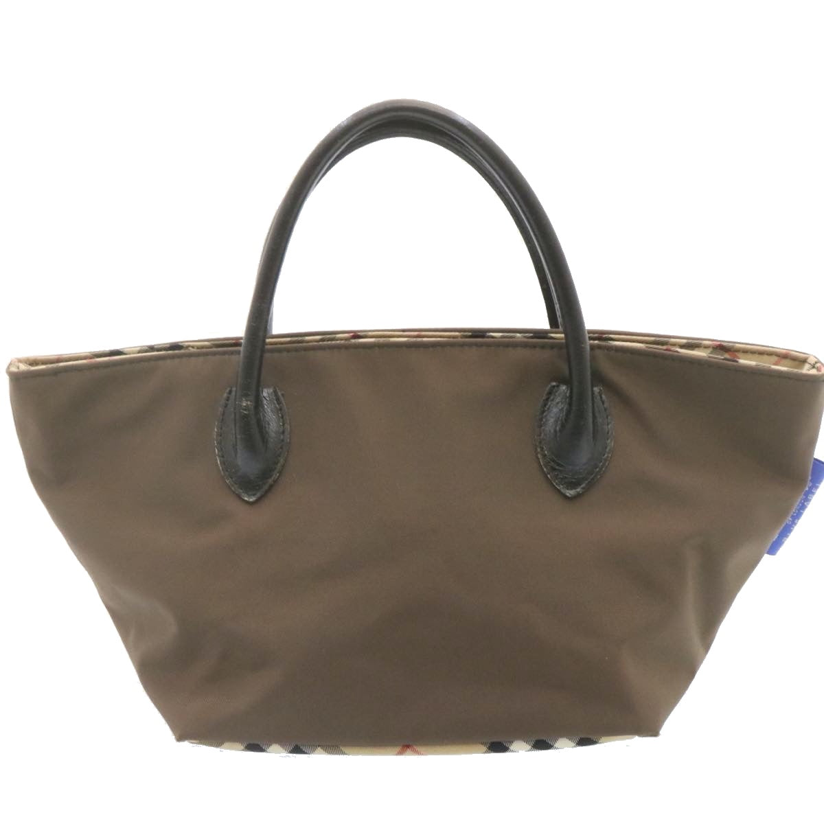 Burberrys Nova Check Pouch Hand Bag Canvas 2Set Beige Brown Auth th1627 - 0