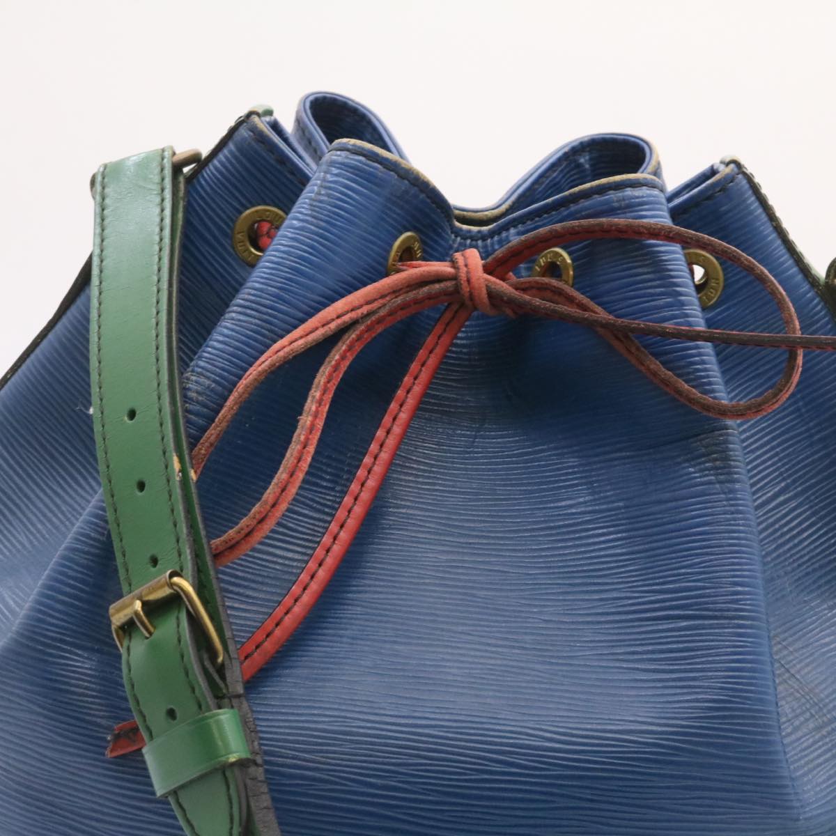 LOUIS VUITTON Epi Noe Tricolor Shoulder Bag Red Blue Green M44082 LV Auth th1977